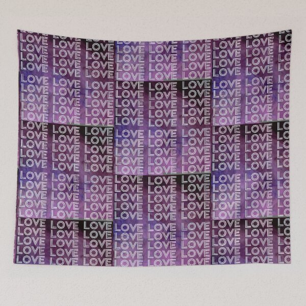 Item preview, love,repeatedly Lettering,various colored  painting,violet designed and sold by zzzozzo.