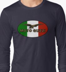 Moto Guzzi ITALIAN FLAG Long Sleeve T-Shirt