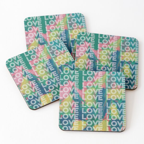 Item preview, love,repeatedly Lettering,various colored  painting,green,pink,vivid colors designed and sold by zzzozzo.