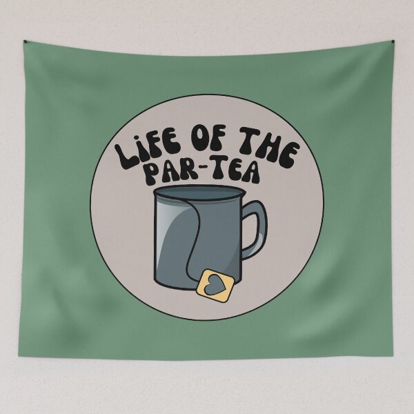 Item preview, Life of the Par-tea Mug designed and sold by Pink Ribbon.