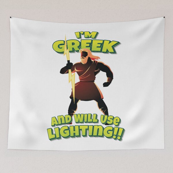 Item preview, I'm Greek And Will Use Lighting!! Zeus Greek God designed and sold by WordsGamersUse.
