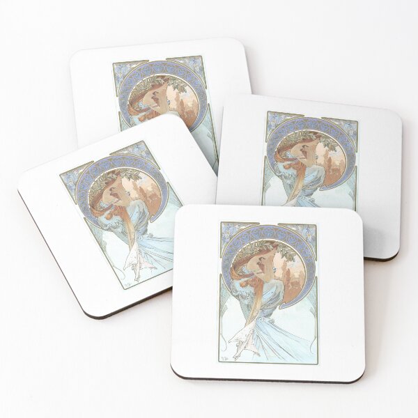 Item preview, The Arts 4 -Alphonse Mucha -Art Nouveau Mucha -Vintage Alphonse Woman Nouveau designed and sold by TeeARTHY.