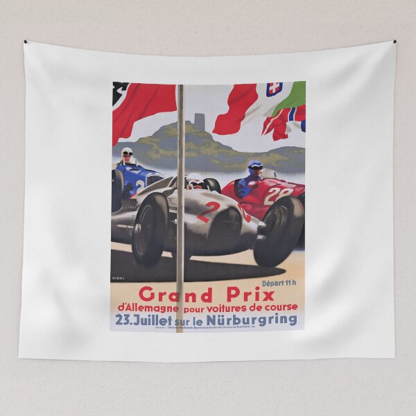 Item preview, 1939 German Grand Prix Nurburgring Poster designed and sold by retrographics.