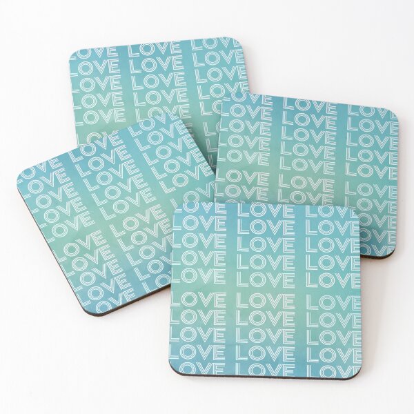 Item preview, love,repeatedly Lettering,pastel colored watercolor painting,green designed and sold by zzzozzo.