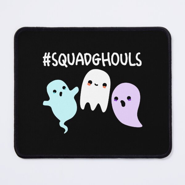 Item preview, Squad Ghouls Funny Halloween Ghost Puns (Dark BG) designed and sold by punnybone.
