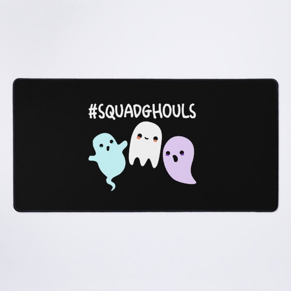 Item preview, Squad Ghouls Funny Halloween Ghost Puns (Dark BG) designed and sold by punnybone.