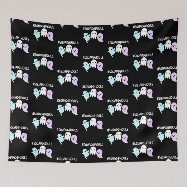 Item preview, Squad Ghouls Funny Halloween Ghost Puns (Dark BG) designed and sold by punnybone.
