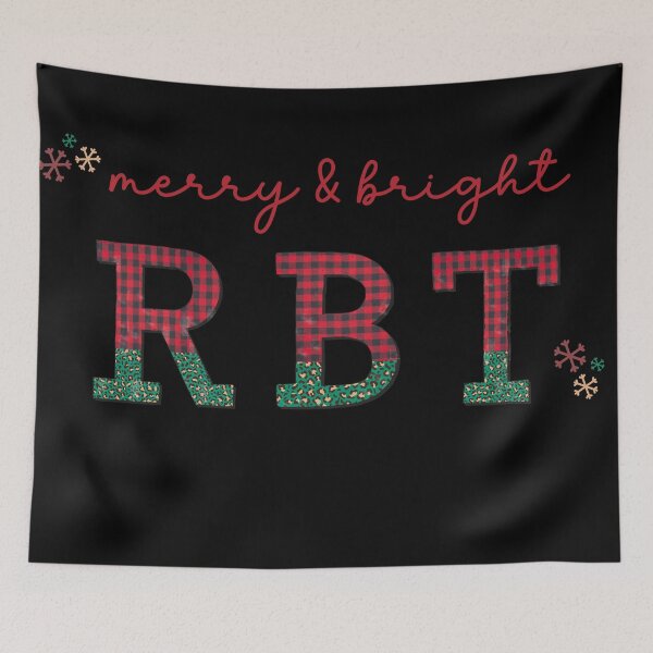 Item preview, Merry and Bright RBT, Christmas Behavior Therapist Sticker designed and sold by VisionaryABA.