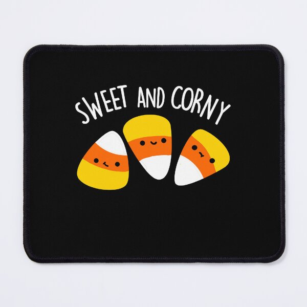Item preview, Sweet And Corny Funny Corn Kernels Pun (Dark BG) designed and sold by punnybone.