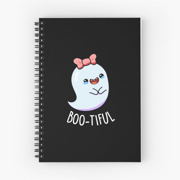 Item preview, Bootiful Funny Girly Halloween Ghost Puns (Dark BG) designed and sold by punnybone.