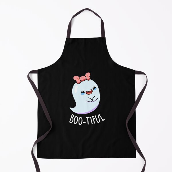 Item preview, Bootiful Funny Girly Halloween Ghost Puns (Dark BG) designed and sold by punnybone.
