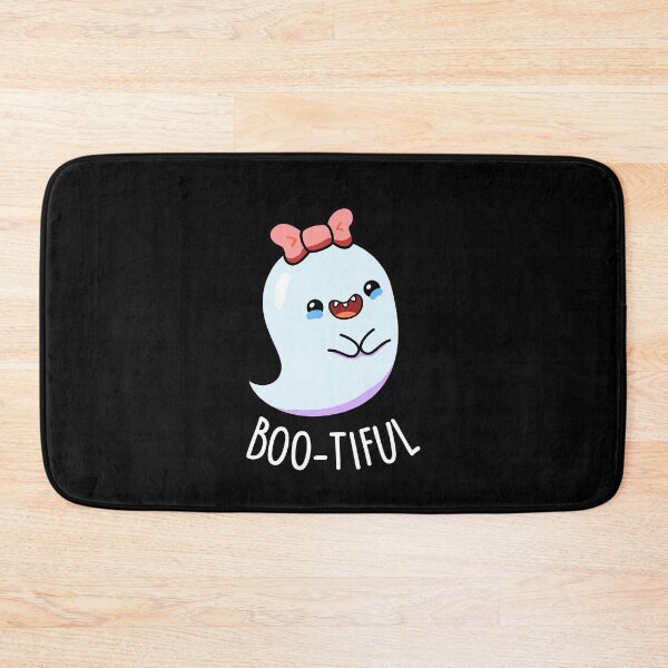 Item preview, Bootiful Funny Girly Halloween Ghost Puns (Dark BG) designed and sold by punnybone.