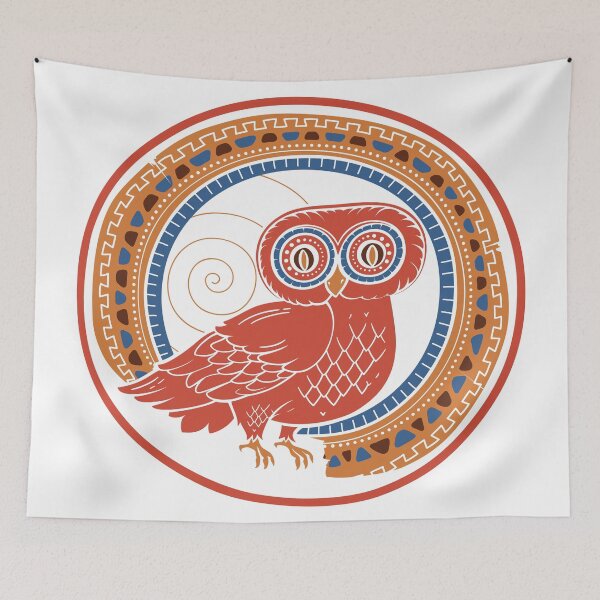 Item preview, Athenian Owl designed and sold by WordsGamersUse.