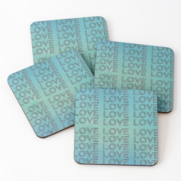 Item preview, love,repeatedly Lettering,pastel colored watercolor painting,green designed and sold by zzzozzo.