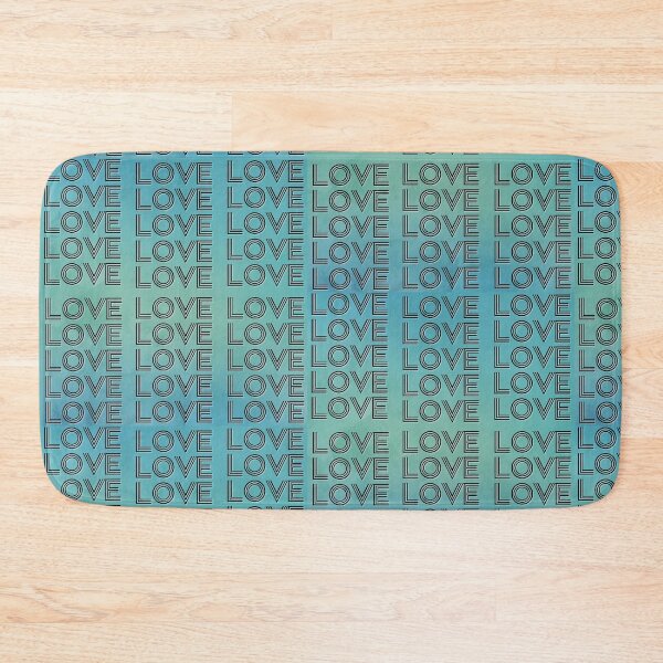 Item preview, love,repeatedly Lettering,pastel colored watercolor painting,green designed and sold by zzzozzo.