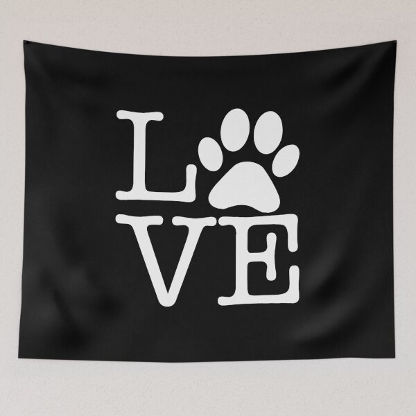 Item preview, 1 love pets paw cute typography designed and sold by Desideriuszee.
