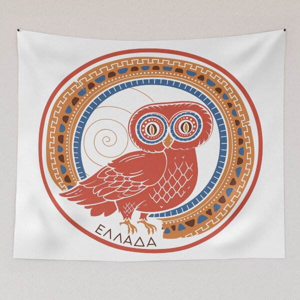 Item preview, Athenian Owl designed and sold by WordsGamersUse.