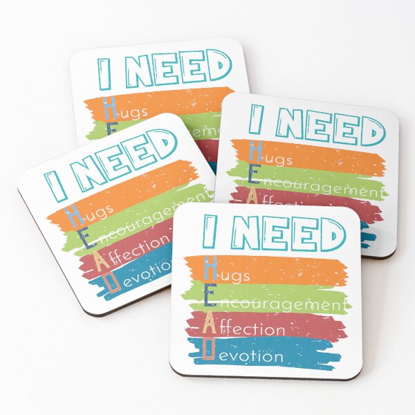 Item preview, I Need Head Hugs Encouragement Affection Devotion designed and sold by JenTrinhArt.