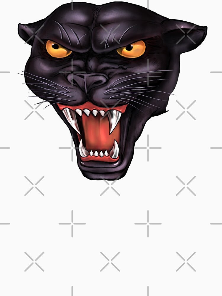 Thumbnail 7 of 7, Classic T-Shirt, Rowdy Panther Head designed and sold by mgo5.