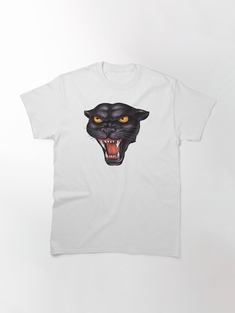 Thumbnail 3 of 7, Classic T-Shirt, Rowdy Panther Head designed and sold by mgo5.