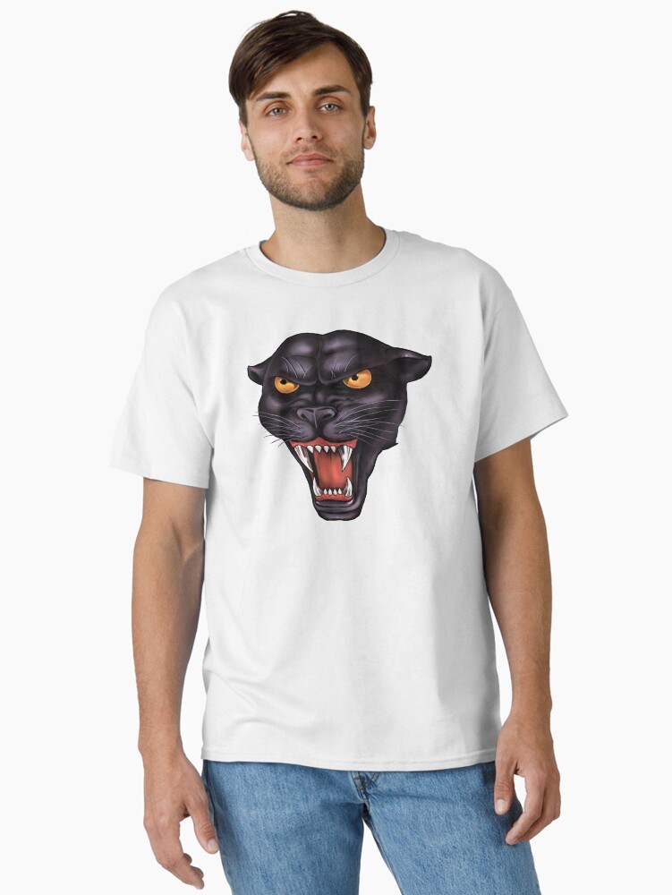 Thumbnail 1 of 7, Classic T-Shirt, Rowdy Panther Head designed and sold by mgo5.