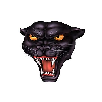 Artwork thumbnail, Rowdy Panther Head by Preserved Dragons
