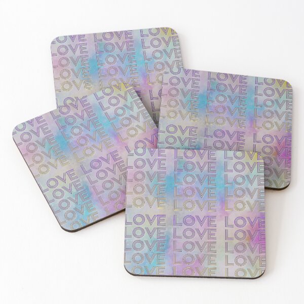 Item preview, love,repeatedly Lettering,pastel colored watercolor painting,violet designed and sold by zzzozzo.