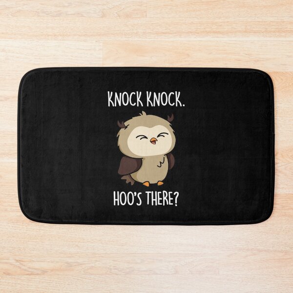 Item preview, Knock Knock Hoos There Funny Owl Puns (Dark BG) designed and sold by punnybone.