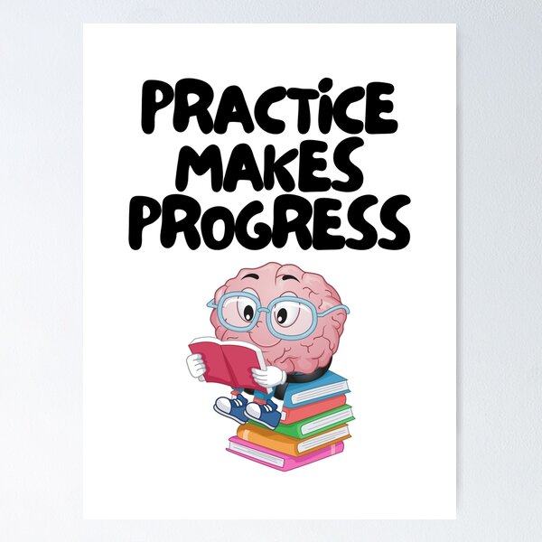 Item preview, Practice Makes Progress designed and sold by Rofia Design.