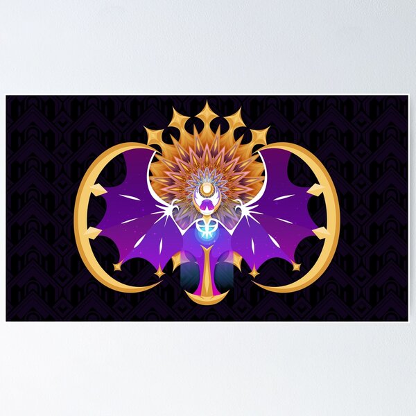 Lunala Shiny Metal Print for Sale by Rosie Barger