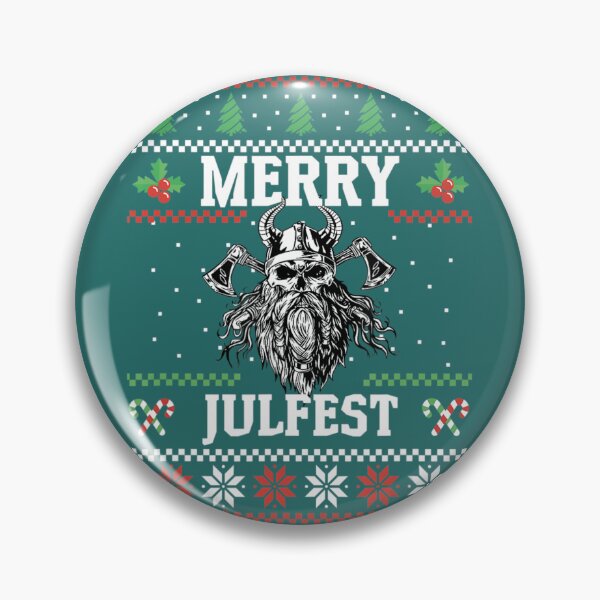 Item preview, Merry Julfest Viking And Skirt Metal Christmas Skull designed and sold by NhacLensn.