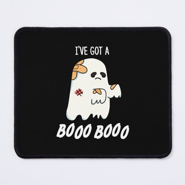 Item preview, I've Got A Boo Boo Funny Halloween Ghost Puns (Dark BG) designed and sold by punnybone.