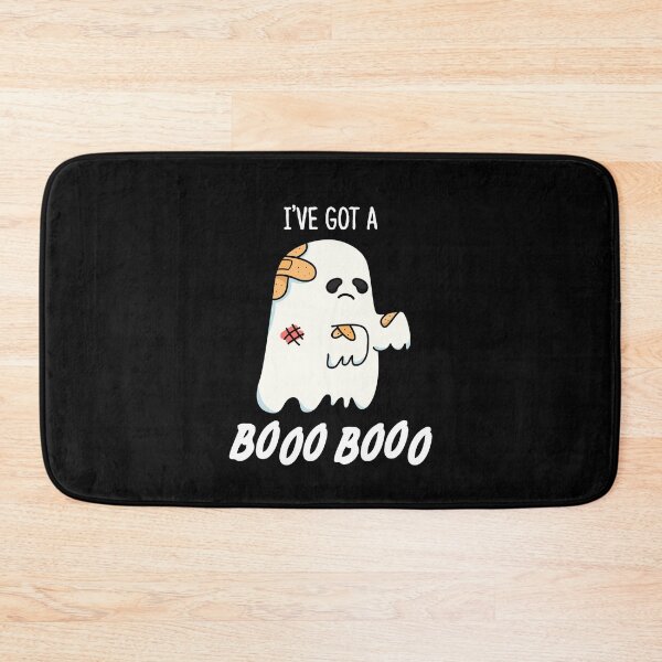Item preview, I've Got A Boo Boo Funny Halloween Ghost Puns (Dark BG) designed and sold by punnybone.
