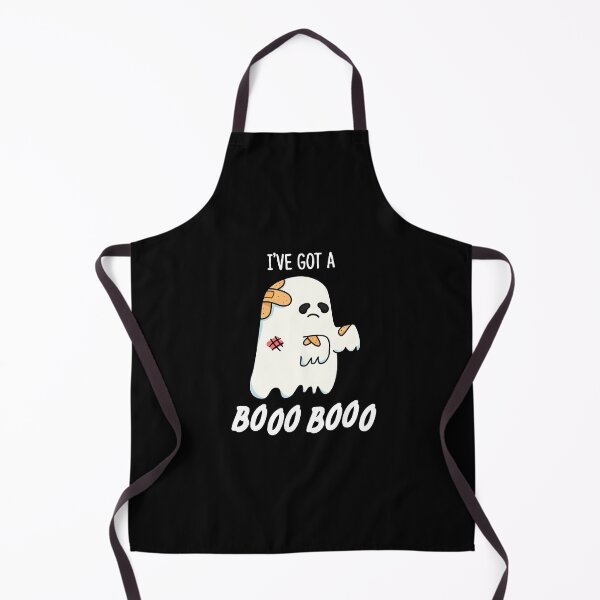 Item preview, I've Got A Boo Boo Funny Halloween Ghost Puns (Dark BG) designed and sold by punnybone.