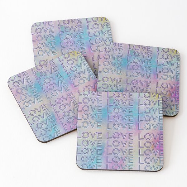 Item preview, love,repeatedly Lettering,pastel colored watercolor painting,violet designed and sold by zzzozzo.