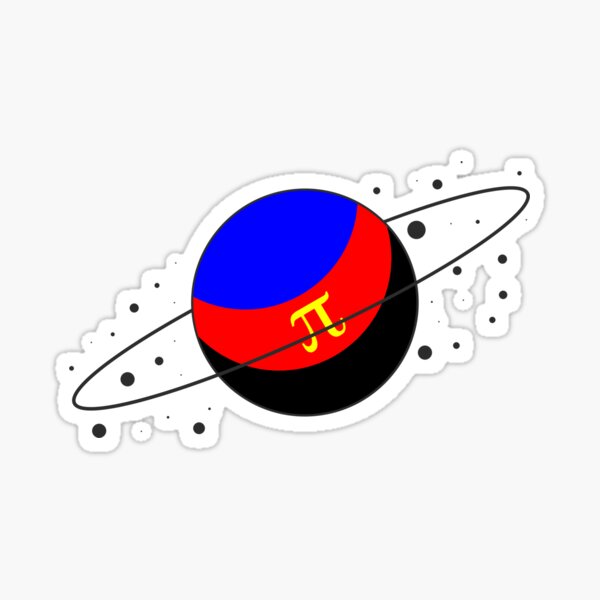 Polyamorous Pride Planet Sticker