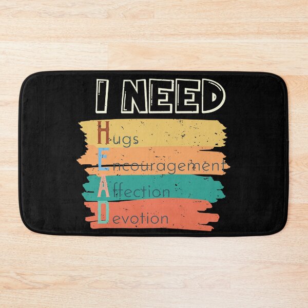 Item preview, I Need Head Hugs Encouragement Affection Devotion | Dark Background designed and sold by JenTrinhArt.