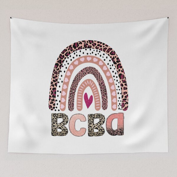 Item preview, BCBA Rainbow, Behavior Analyst, Applied Behavior Analysis Sticker designed and sold by VisionaryABA.