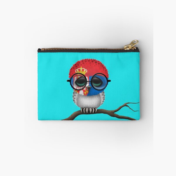 Item preview, Nerdy Serbian Baby Owl on a Branch designed and sold by JeffBartels.