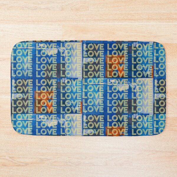 Item preview, love,repeatedly Lettering,blue-colored painting,vivid colors designed and sold by zzzozzo.