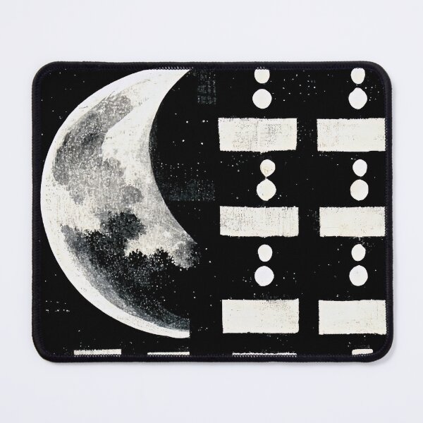 Item preview, Black and White Moon Pattern designed and sold by samjoule.