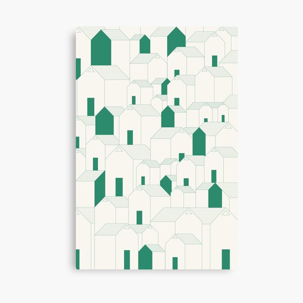 Hill Houses Canvas Print