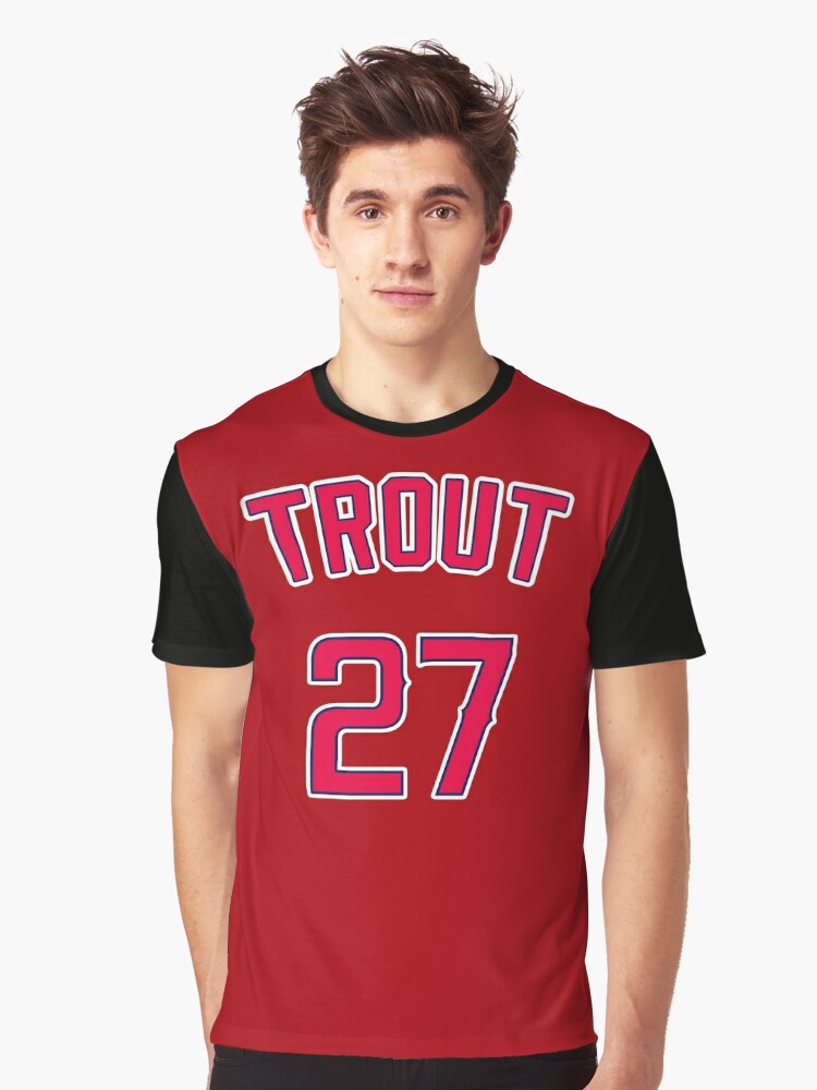 mike trout jersey front