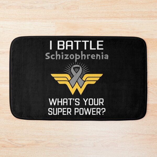 Item preview, I Battle Schizophrenia What's Your Super Power Support Schizophrenia Warrior Gifts  designed and sold by Sabfit.