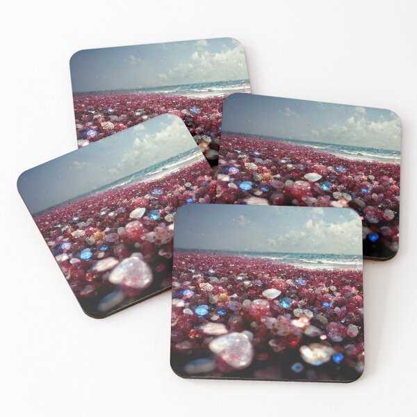 Item preview, Ruby Beaches AI Generated Art designed and sold by MeAI-Art.