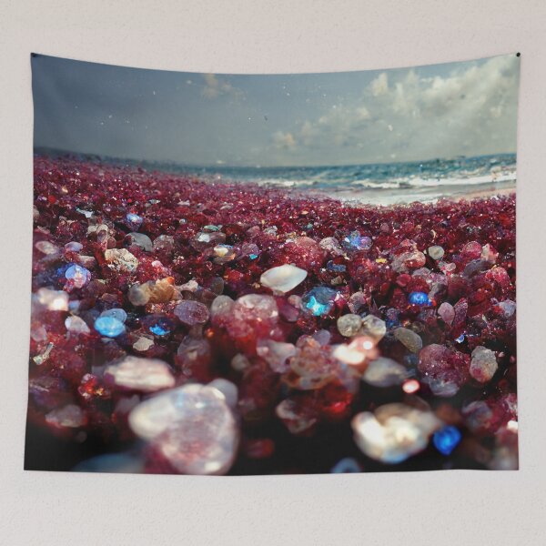 Item preview, Ruby Beaches AI Generated Art designed and sold by MeAI-Art.
