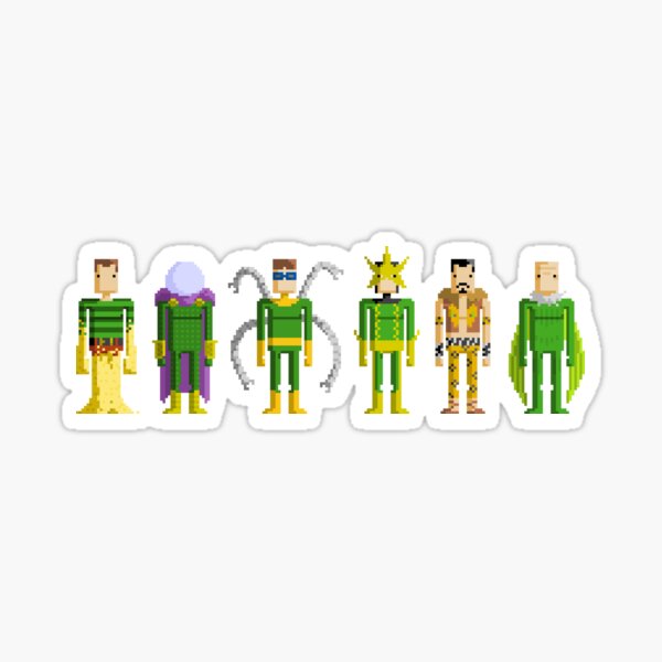 Item preview, Sinister Six Pixel designed and sold by Block Icons.