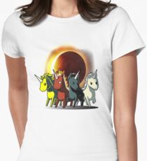 Vier Einhörner Reiter der Apokalypse Tailliertes T-Shirt