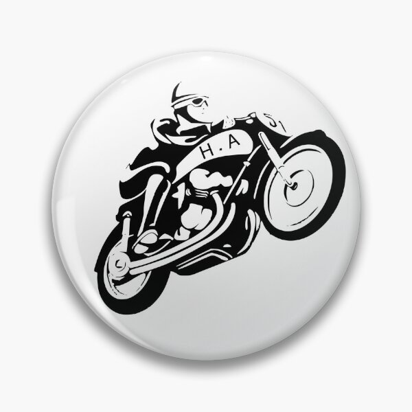 Item preview, Ghost rider blanco y negro - amantes de la motocicleta - jinete Cosas extrañas designed and sold by Himarooma.
