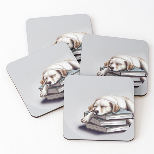 Item preview, Puppy Dog Lying on Books designed and sold by satsapienti.
